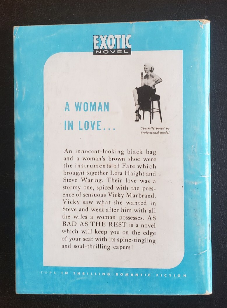 Bad As The Rest Tom Stone Risque' Pulp Magazine Exotic Novel 16