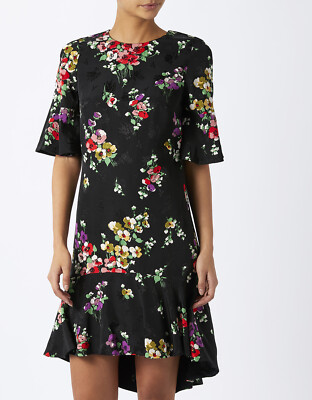 Monsoon Tunika-Kleid mit Blumenmuster Größe 8 UVP 65 £