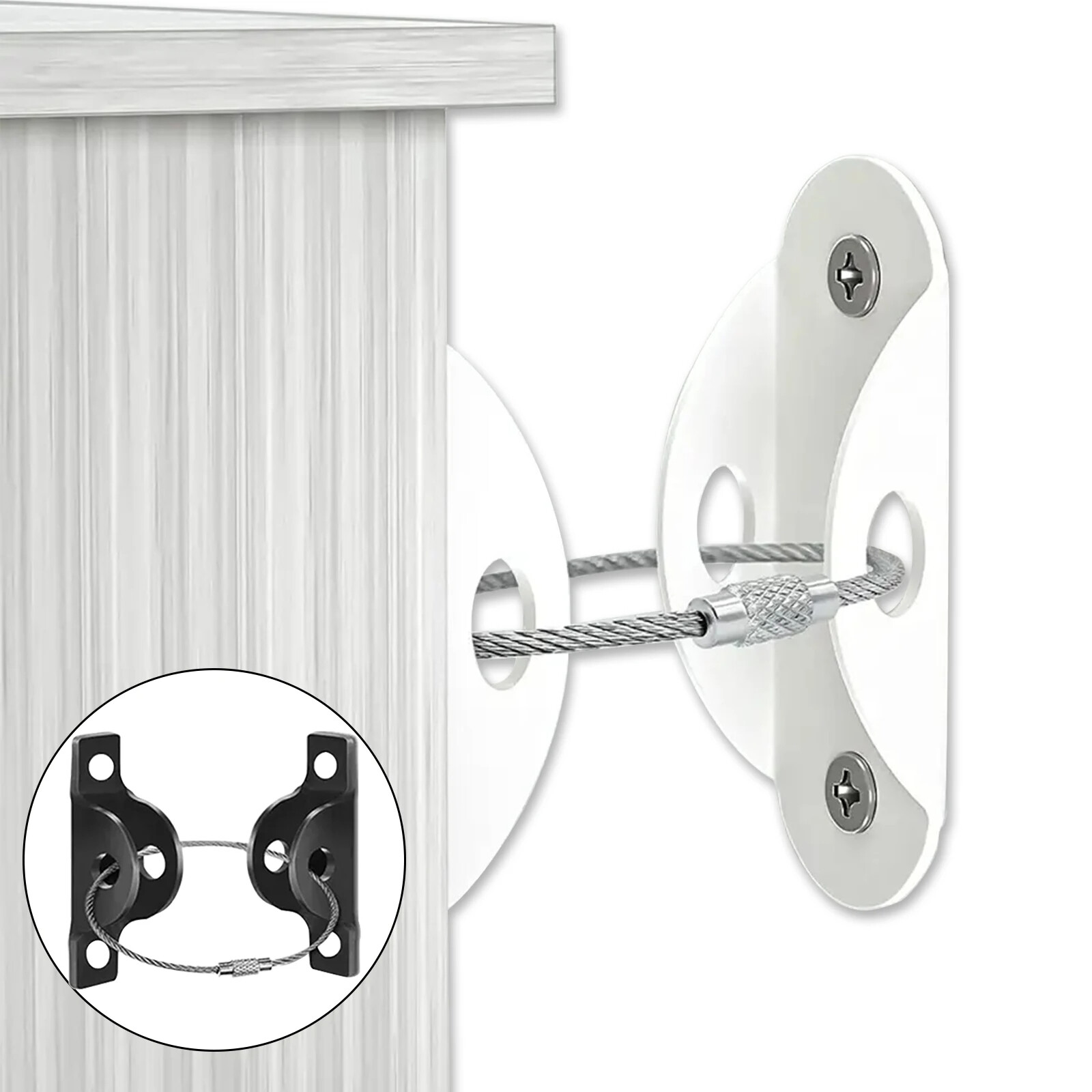 Baby Proofing Furniture Anchors - 10-Pack Anti-Tip Child Safety & Home Improveme