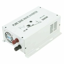 500W Pure Sine Wave Power Inverter 24V DC to 120V AC Off Grid Solar Power Car RV