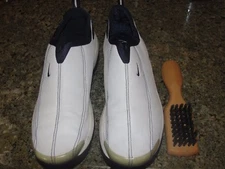 womans 10 white GOLF SHOES NIKE female ladys 9 low sneaker cut brush cleaner cle