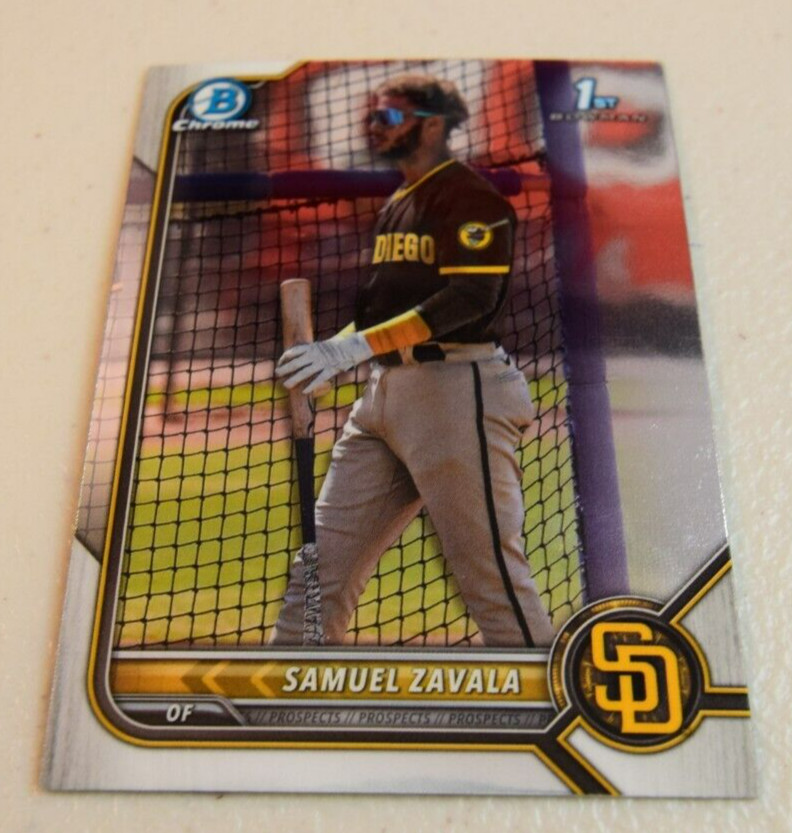 Samuel Zavala 2022 Bowman Chrome Prospects 1st Bowman #BCP-203