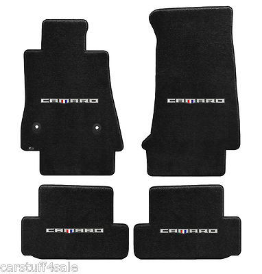 LLOYD Luxe 4PC FLOOR MAT SET fits 2016 to 2023 Camaro Licensed Logo on each mat