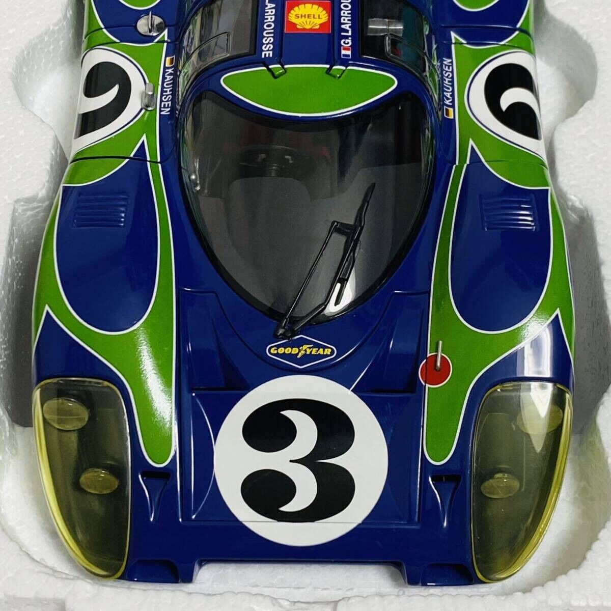 1/18 AUTOart Porsche 917 Long Tail #3 Blue Green w/ Box From 1/18 AUTOart Porsche 917 Long Tail #3 Blue Green w/ Box From