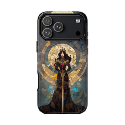 Phone Ink - iPhone | Galaxy | Pixel Case - Medieval Queen Stained Glass