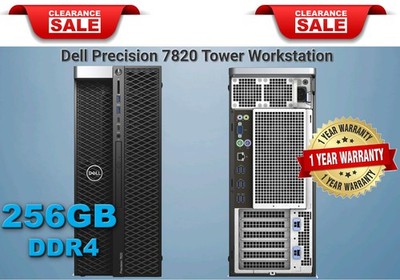 Dell Precision T7820 Workstation 2 Xeon Gold 6148 256GB RAM 1TB SSD NVIDIA P4000