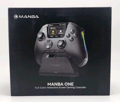 Manba One Interactive Screen Wireless Gaming Controller w/ Charging Base, Black