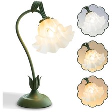 Modern Vintage Flower Table Lamp - Artistic Decor