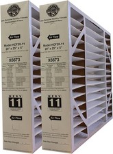 2 Pack Lennox X6673 MERV 11 Furnace Filter 20 x 25 x 5 HCF20-10 Air Purifier