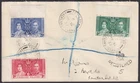 Falkland Islands 1937 KGVI Coronation Registered First Day Cover Used FOX BAY