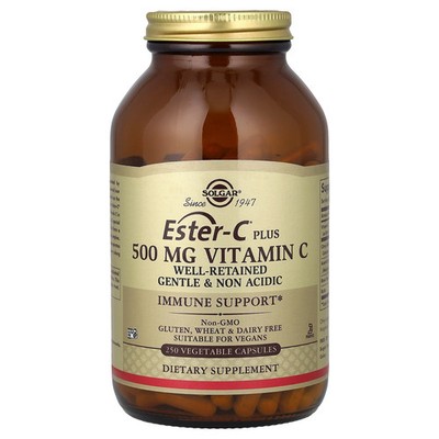 2 X Solgar, Ester-C� Plus, Vitamin C, 500 mg, 250 Vegetable Capsules