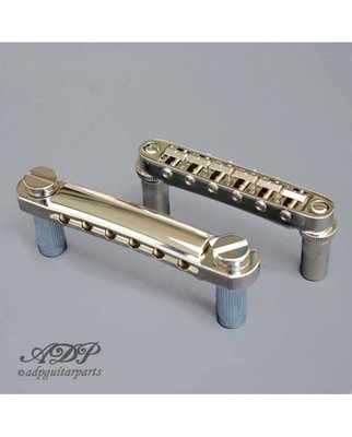 Saitenhalter + Brücke Gotoh GE101Z Stoptail + GE103B Tune-O-Matic Bridge Nickel