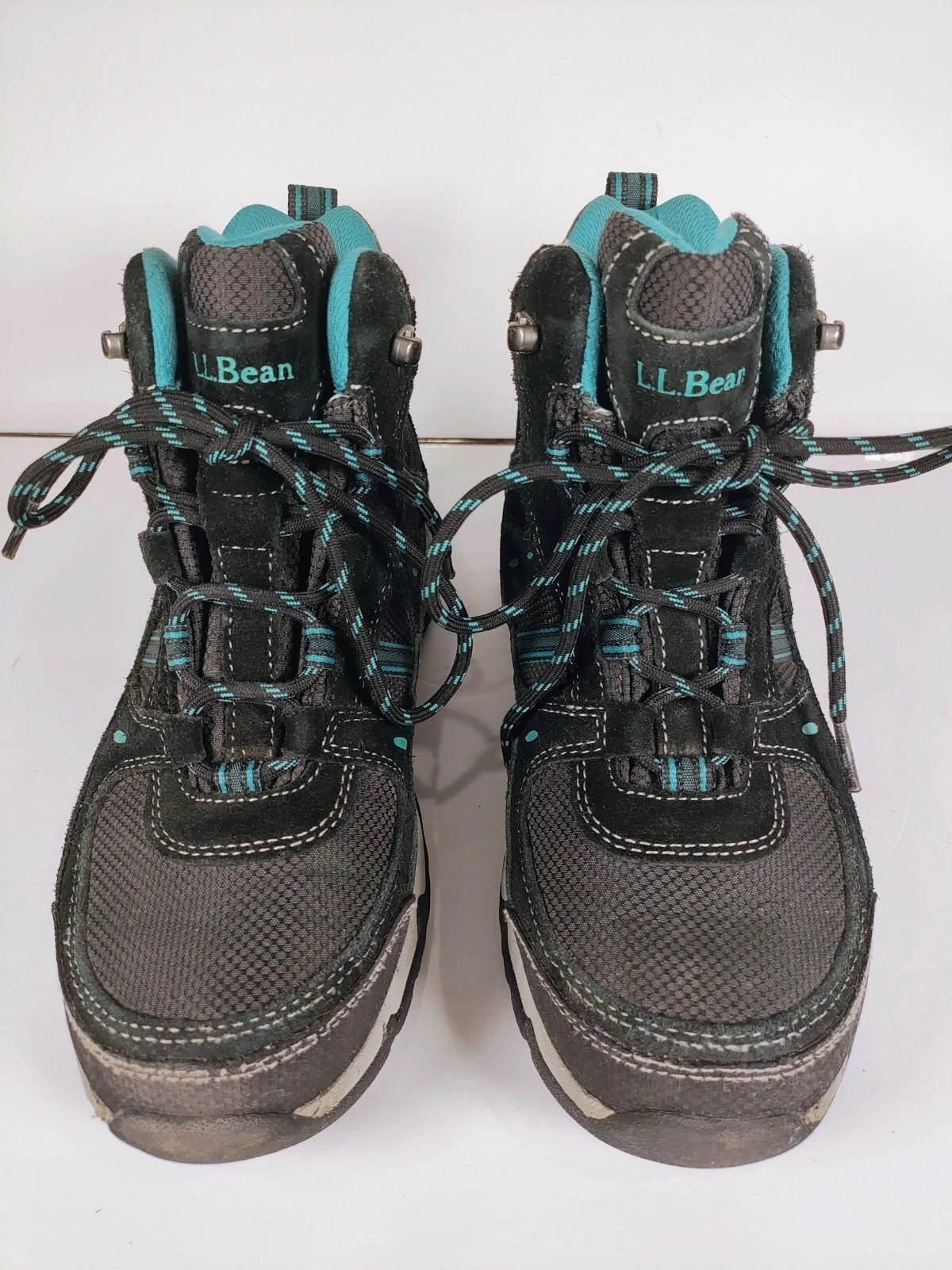 LL Bean Women's Size 8 Black/Gray Tek 2.5 Waterproof Boots Hiking Camping