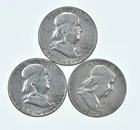 Higher Grade - 1958 1956 1956 Franklin Half Dollar 90% SIlver Lot *126