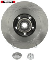 2X Bremsscheibe Ferodo DDF1725-1 2 Bremsscheiben Hinterachse Hinten FüR Renault