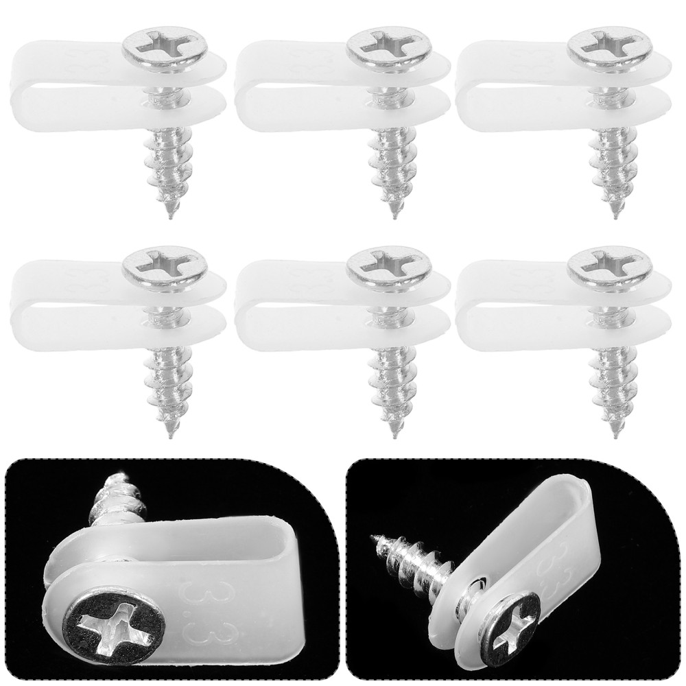 100-Piece Cable Clamp Kit with Screws for Secure Wire Management