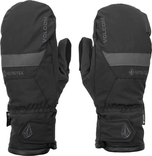 Volcom Stay Dry Gore-Tex Men's Winter Mittens, Black, Medium