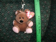 TY Beanie GARFIELD'S TEDDY BEAR  POOKY  Retired  RARE  4" METAL CLIP  MWMT