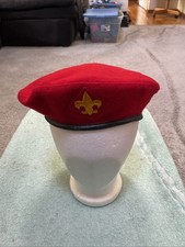 Boy Scouts Of America Beret Hat Head Wear Wool Size Small