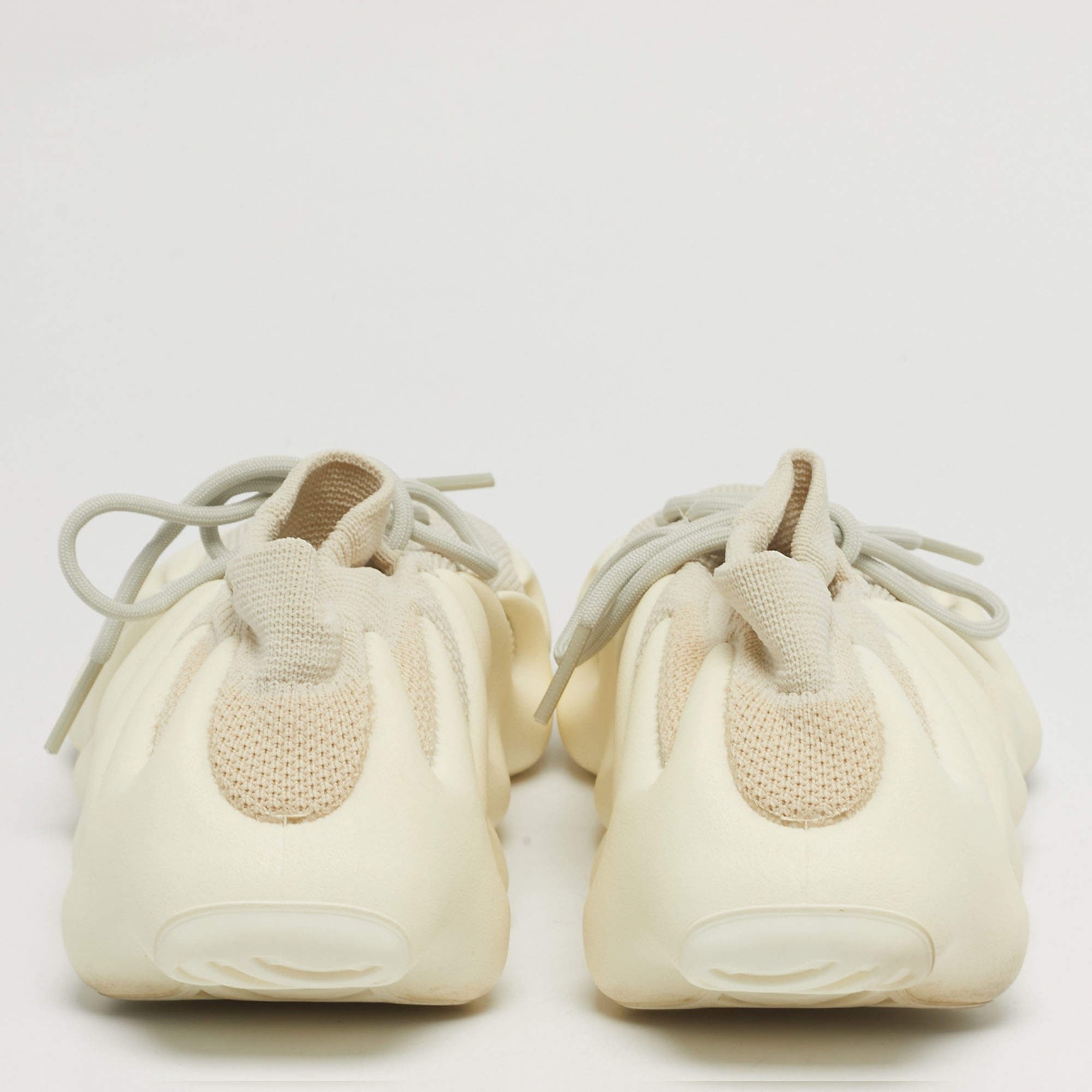 Yeezy x Adidas 450 Cloud White Size 46 23 Off White Knit Fabric Low Top Sneakers thumbnail 5