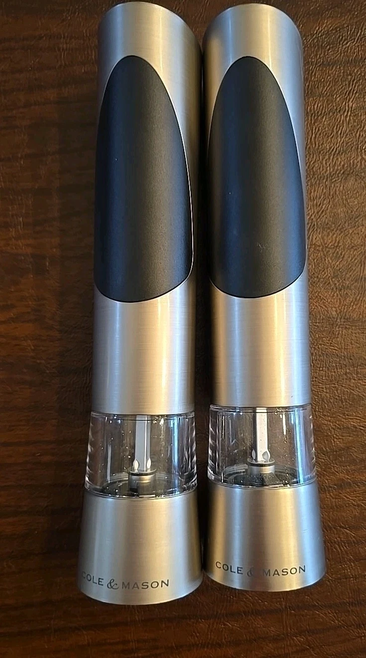 Cole & Mason Electronic Salt & Pepper Mills Grinder (Set), New Without Box
Opens in a new window or 