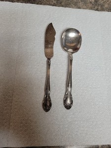Gorham Silver Plated  Spoon and Butter Knife, Vintage, Pre-owned