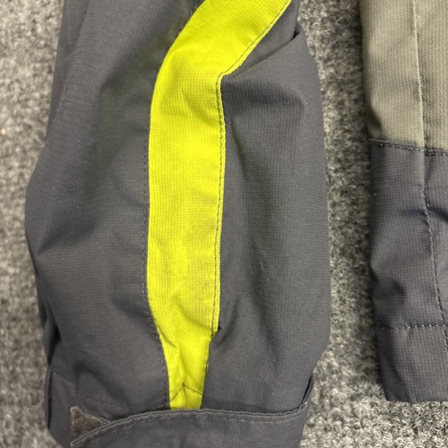 LL Bean Boys Size Medium (10-12) Hooded Windbreaker Jacket Gray Green Outdoor - Picture 11 of 12