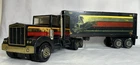 Vintage Tonka Road Boss Black Hawk  Semi Truck & Trailer Metal 1978-USED