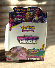 Empty Pok mon TCG Sun Moon Unified Minds Empty Booster Display Box 2019