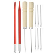 Doll Hair Rooting Holders Kit, 0.8mm Rerooting Needles, Red