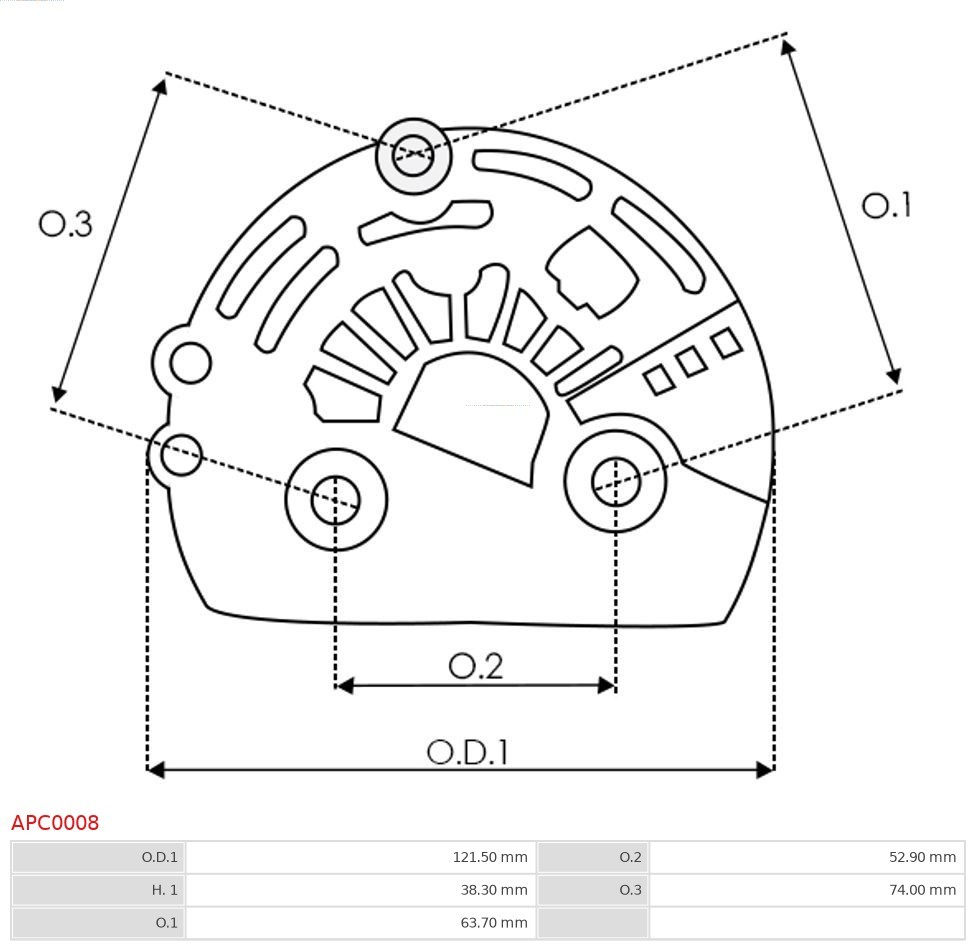 Fits AS ROZRUSZNIKI I ALTERNATORY APC0008 BRAND NEW AS-PL ALTERNATOR PLASTIC CO
