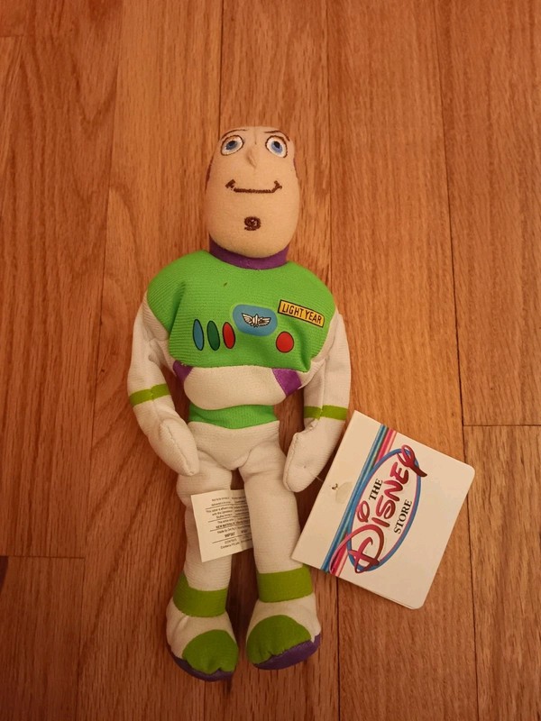 VINTAGE DISNEY TOY STORY BUZZ LIGHTYEAR MINI BEAN BAG NEW WITH TAG