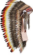 Native American Indian Headdress Large Feather Headdress for Native