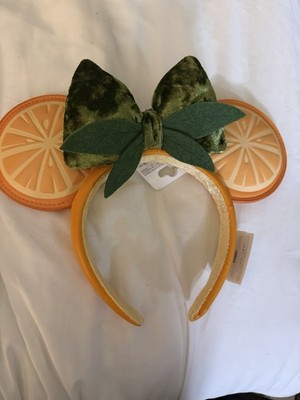 Disney Parks 2026 Mickey & Minnie s Fruit Stand Orange Ear Headband New