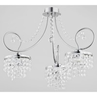Chrom Durchsichtig Glamour Klassisch Leuchter Kronleuchter 3X40W/E14