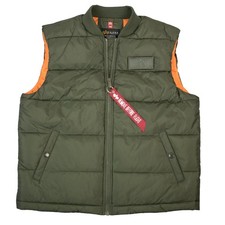 Alpha Industries Giubbotto Uomo Tampone LW Gilet 118109 Dark Oliv 6583