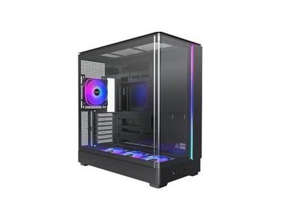 MONTECH KING 45 PRO KING45PB ATX PC Case Curved Panoramic Glass Black