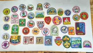 Vintage Boy Scout Camp Patch Lot
