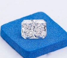 10 Ct Lab Grown Diamond Radiant Cut D Color CVD Certified VVS1 Clarity R72L