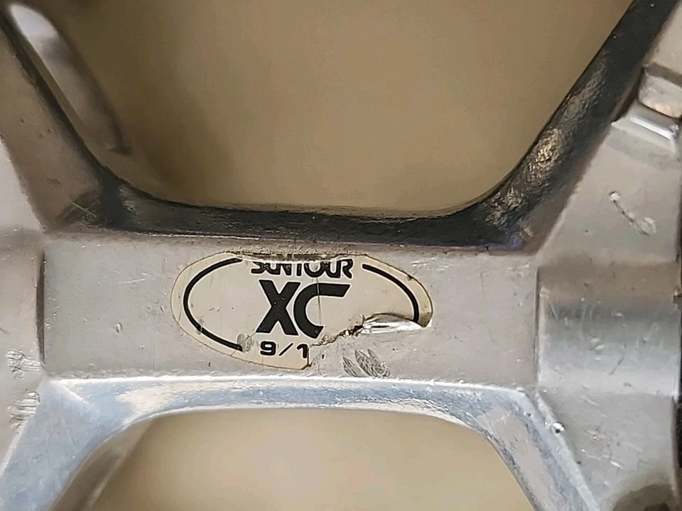 Pedales de plataforma vintage Suntour XC-II Bear Trap 9/16" BMX Mountain MTB ATB Foto 3 de 4