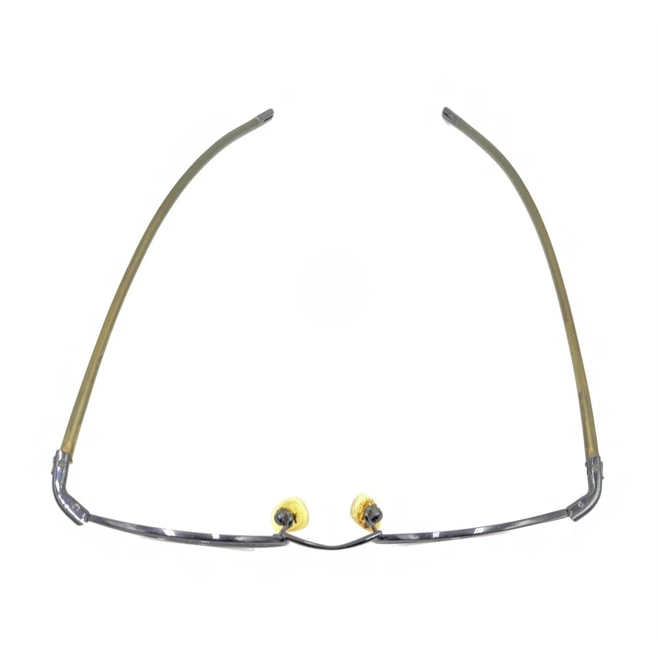 Monturas de gafas Nike Dark Gunmetal gris plateado ovaladas 140 diseñadores hombres mujeres Foto 3 de 4