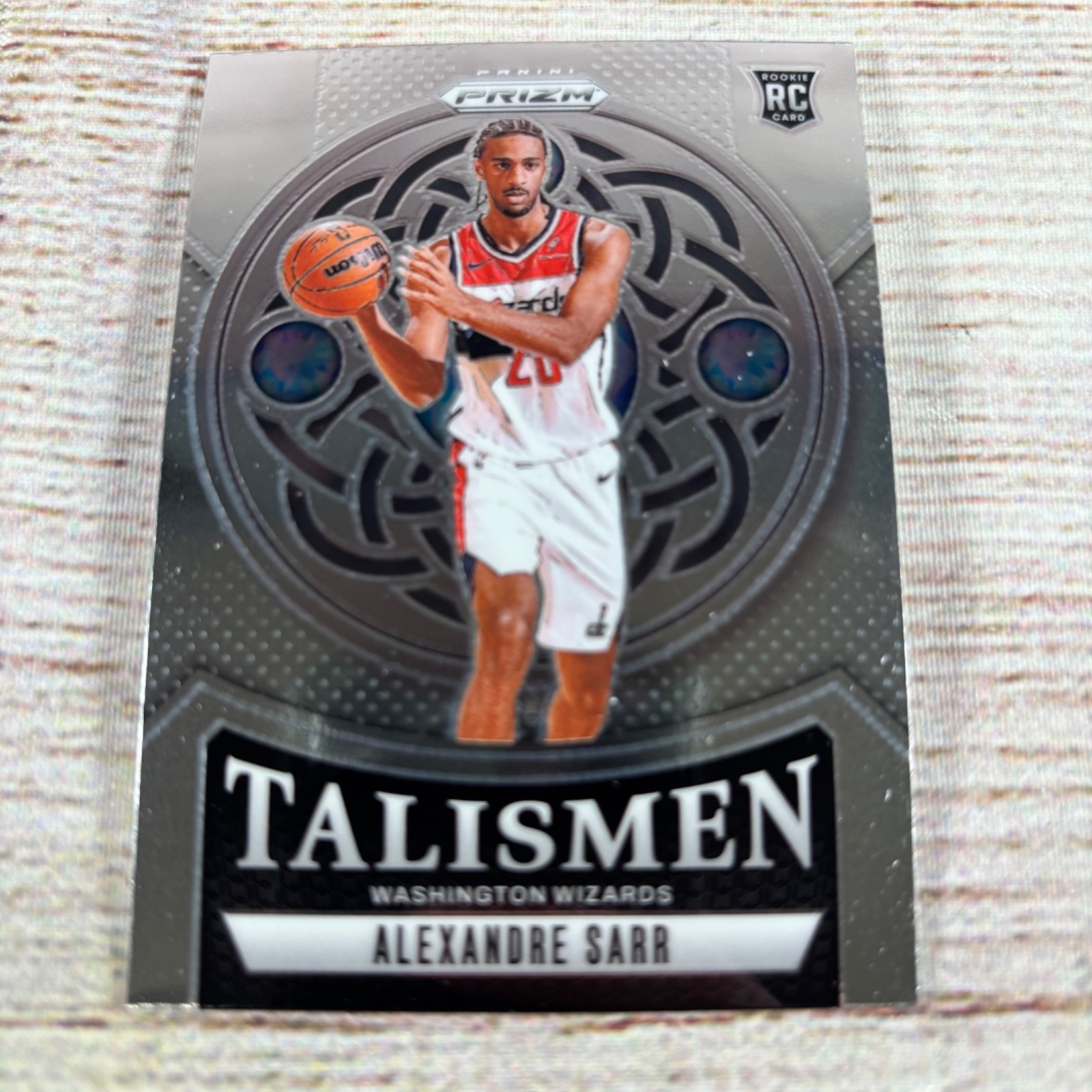 2024-25 Panini Prizm Talismen #17 Alexandre Sarr (RC) Wizards