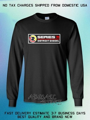 New Detroit Diesel Series 71 Logo Men's Long Slevee T-Shirt American T-Shirt