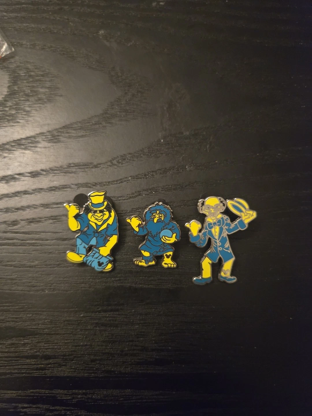 WDW Disney Haunted Mansion Hitch Hiking Ghost Hidden Mickey Set of 3 Pins
