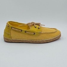 Scarpe Uomo Casimiro Perez Tg 42 Mocassini Giallo Tessuto/Corda 172DA