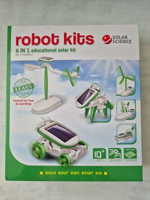  6 in 1 Solar Roboter Kit pädagogisch von Solar Science Spielzeug 10+ brandneu