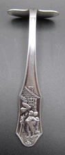 Art Krupp Berndorf Antique 90/21 Hansel and Gretel Silverplate Food Pusher