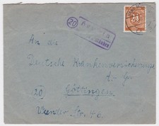 A.Besetz. EF 925 Landpost-Stempel 20 HEMELN über HANN.Münden 7.10.1946