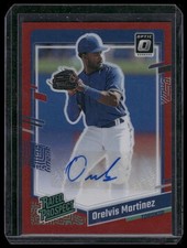 2023 Donruss #RPS-OM Orelvis Martinez Optic Rated Prospects Signatures Red #/60