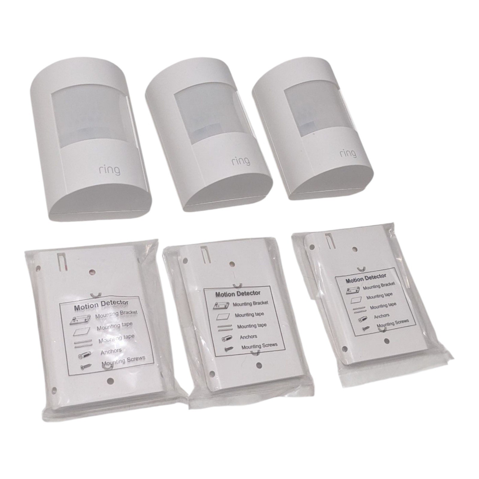 Ring Motion Detector 3-Pack Wireless Z-Wave Plus Smart Home Security